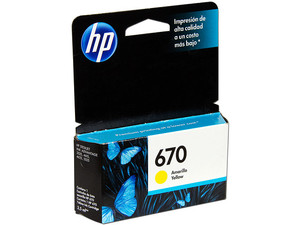 CARTUCHO TINTA HP 670 AMARILLO 300 PÃG